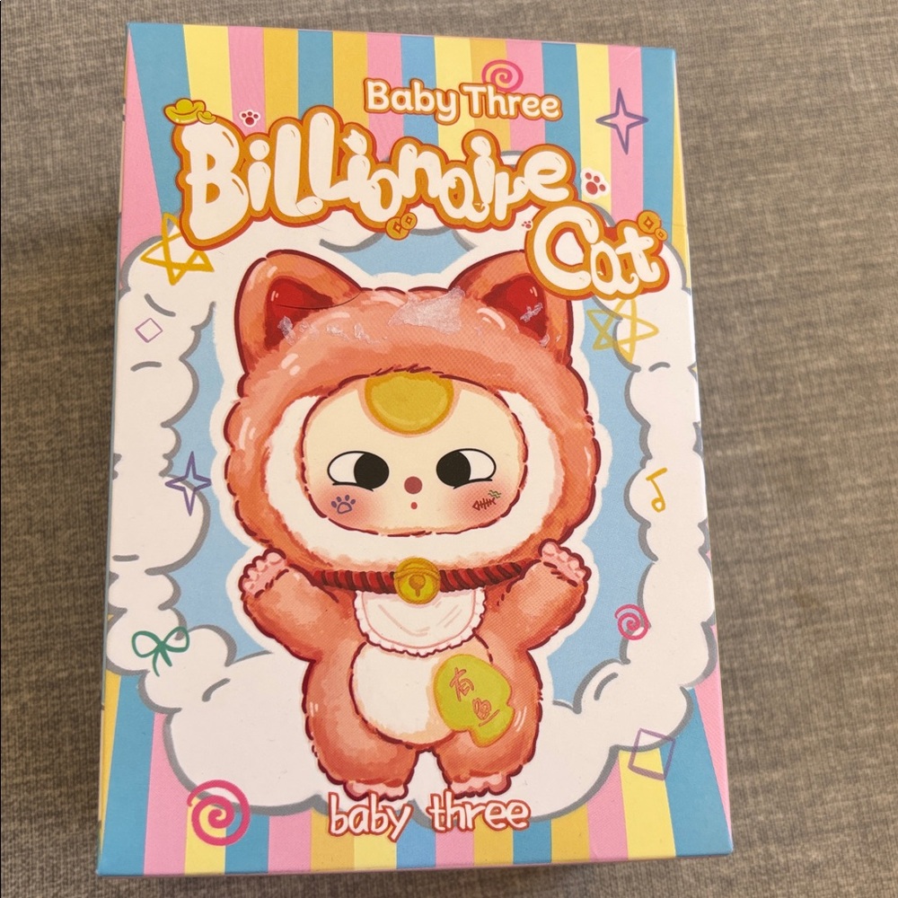 Baby Three Billionaire Cat Figure